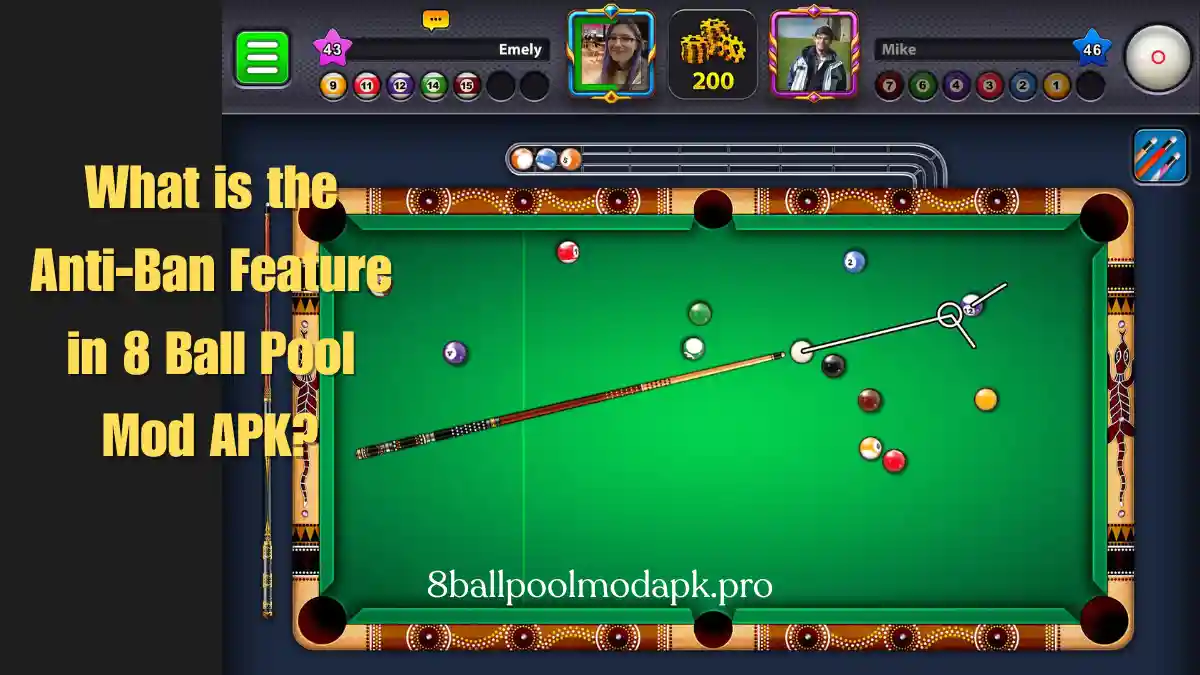 Anti-Ban Work In 8 Ball Pool Mod APK