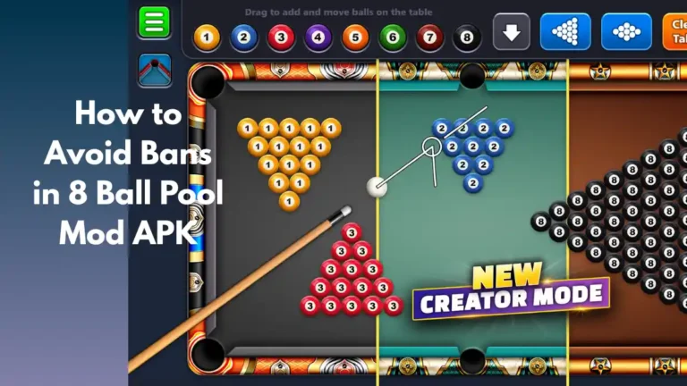Avoid Bans in 8 Ball Pool Mod APK